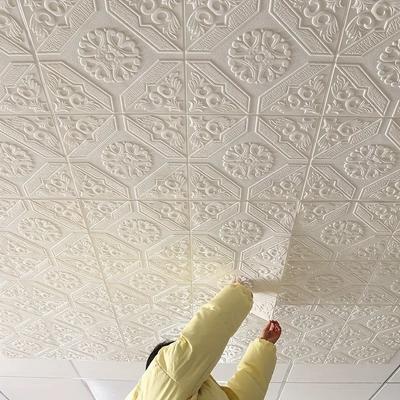 5-10ks 35*35cm Stropní Střešní Tapeta renovace Samolepicí Ložnice 3D Vodotěsná Tapeta na Pozadí Domácí Dekorace