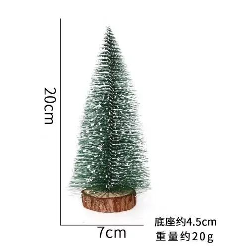 Mini Pine Christmas Tree Artificial Tabletop Decorations Festival Plastic Miniature Trees 2026 New Year Decorations for Xmas