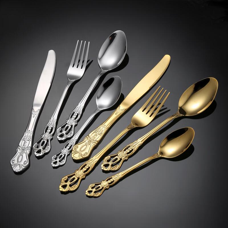 Abay Palace Style Embossed 316 Stainless Steel Cutlery