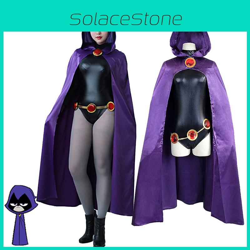 Stunning Anime Teen Titan Raven Costume For Cosplay And Themed Parties