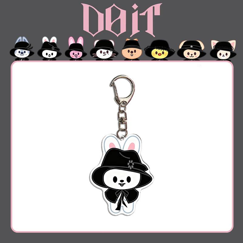 Cartoon K-Pop Acrylic Keychain Skzoo Do It Flash Cartoon Acrylic Keychain Pendant For Stray Children For Kids Adults Children s Birthday Gift Holiday
