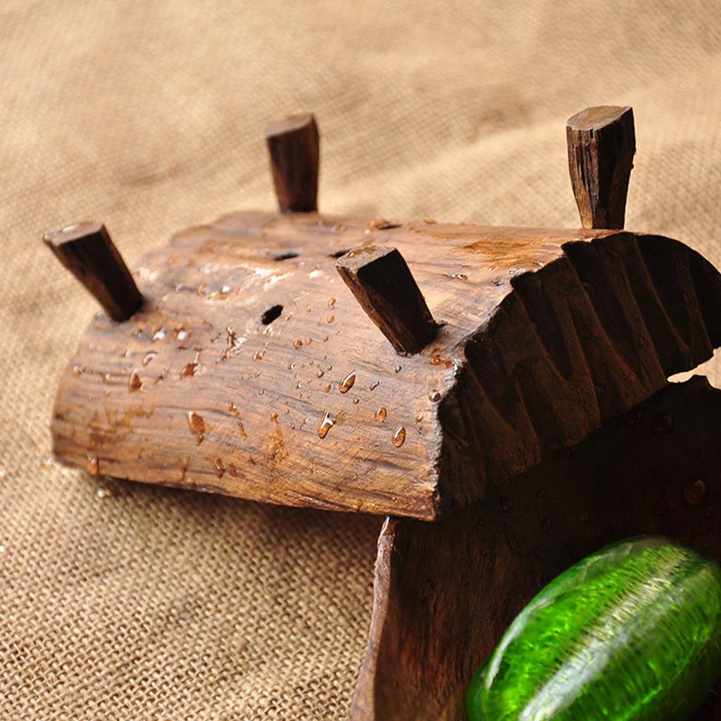 Holzseifenschale für die Dusche, Selbstentleerende Seifenschale für das Badezimmer, Verlängert die Lebensdauer von Seifen und hält sie trocken