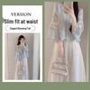 Women's Summer Hanfu Set: Embroidered Top & Dress Two-Piece - New Chinese Style for Tea Ceremony