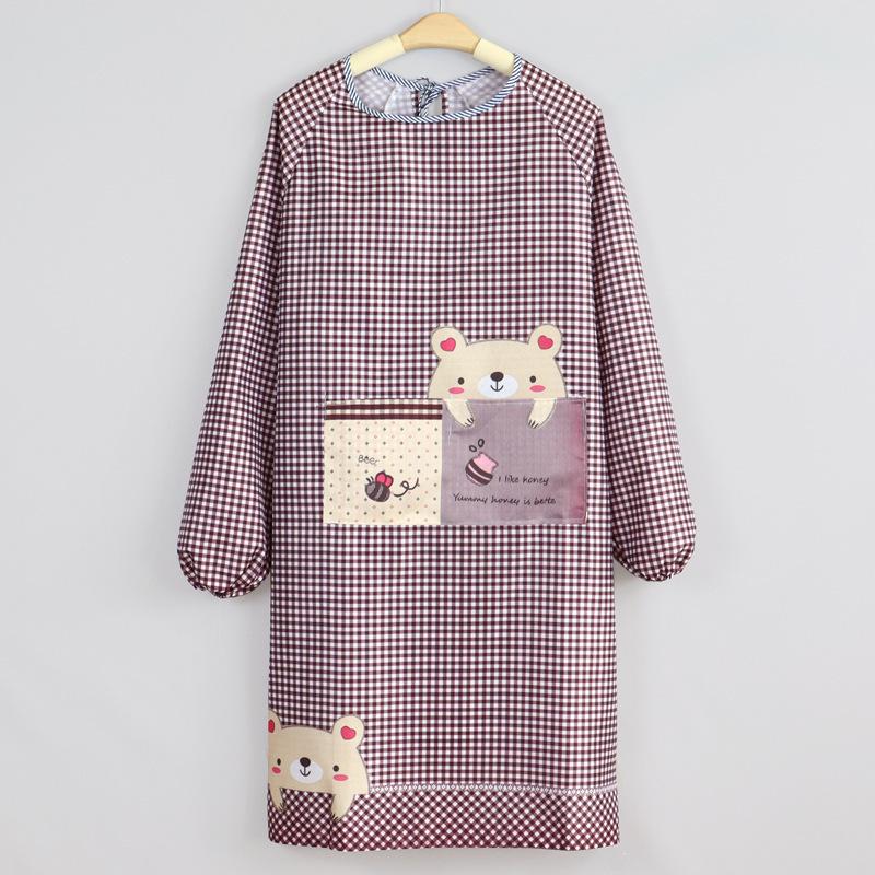 

Фартук с длинным рукавом и защитой от пятен с логотипом на заказ для домашней и кухонной рабочей одежды