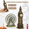 Landmark Building Ornaments Metal Clock Big Ben Model Gift London Souvenir Living Room Creative Ornaments Desktop Decorations
