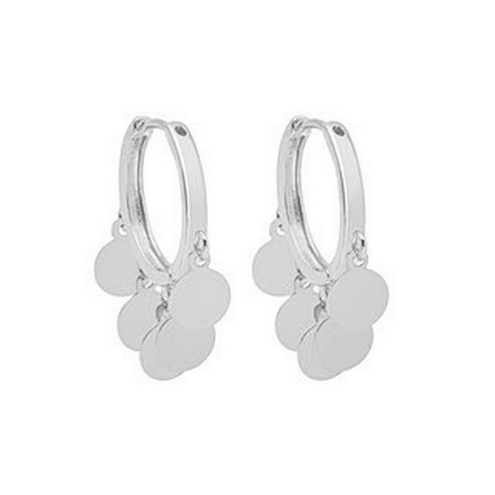 Trendy Geometric Tassel Circle Earrings for Women - Cool European  American Style