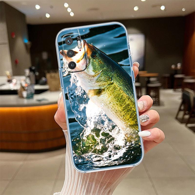 RE4 Angling Go Fishing Transparent Phone Case for Samsung Galaxy A04 A04S A14 A23 A34 A54 M23 M33 M52 M53