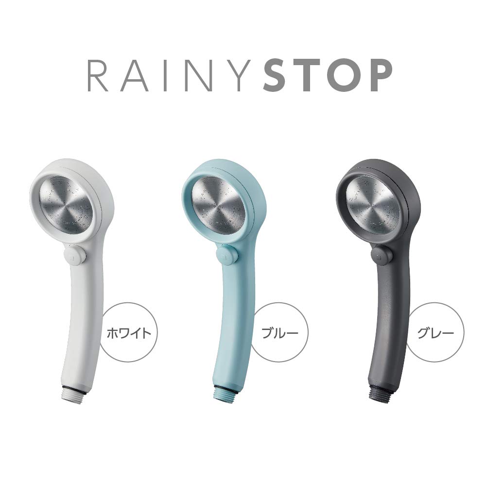 SANEI Company Sanei Faucet Shower Head Rainy Hand Stop Water Saving Rate Ultra Fine Water Flow Increased Momentum Stainless Steel Shower Plate White