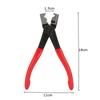 60pcs Spring Hose Clamp Set Low Pressure Air Clips for 6-15mm Pipe Durable Band Clamps with Plier for Easy Installation