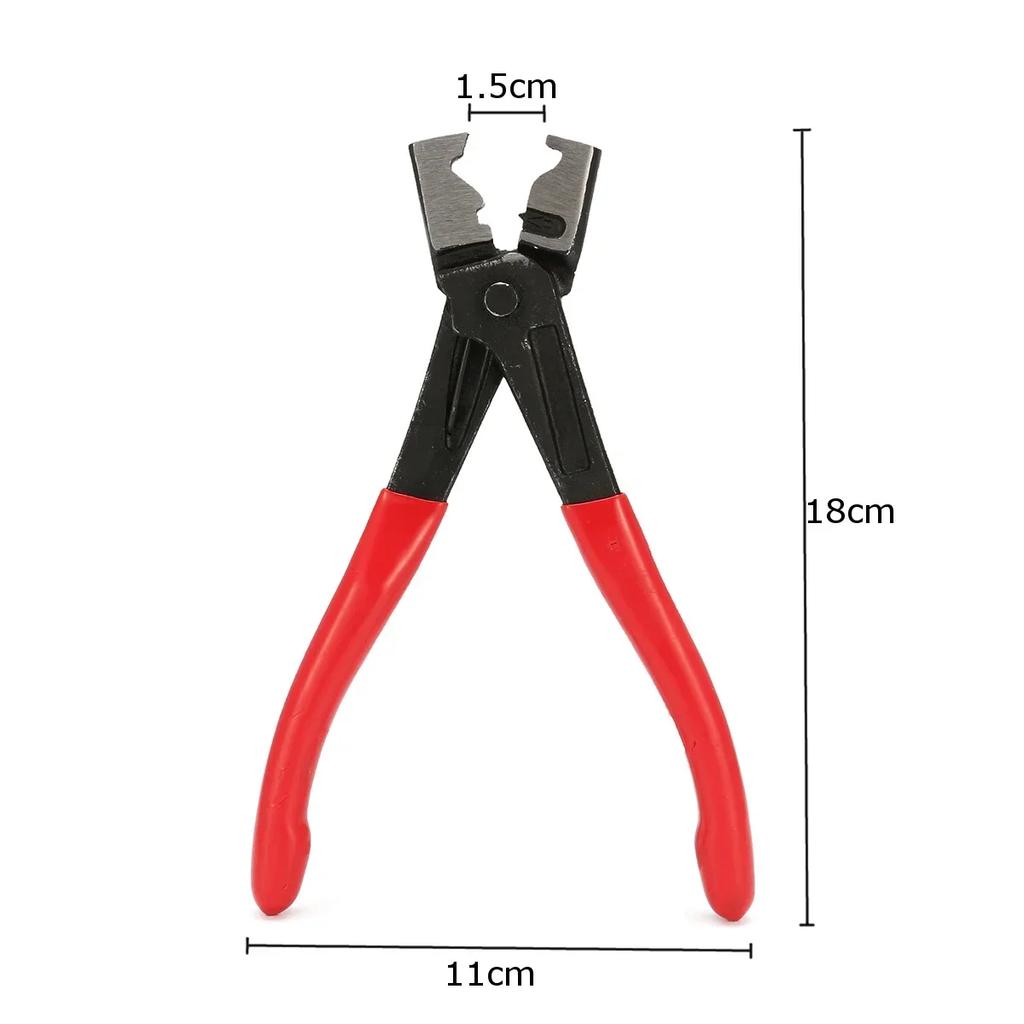 60pcs Spring Hose Clamp Set Low Pressure Air Clips for 6-15mm Pipe Durable Band Clamps with Plier for Easy Installation
