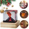 Realistische Vulkanusbruch Nachtlicht USB Vulkanusbruch Modell Atmosphäre Lampe Vulkan Lava Lampe für Haus Wohnzimmer Dekoration