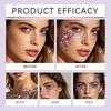 Face and Body Glitter Gel Long Lasting Shine Suitable for Party Use Water Resistant Cosmetic Gel 50g Tube