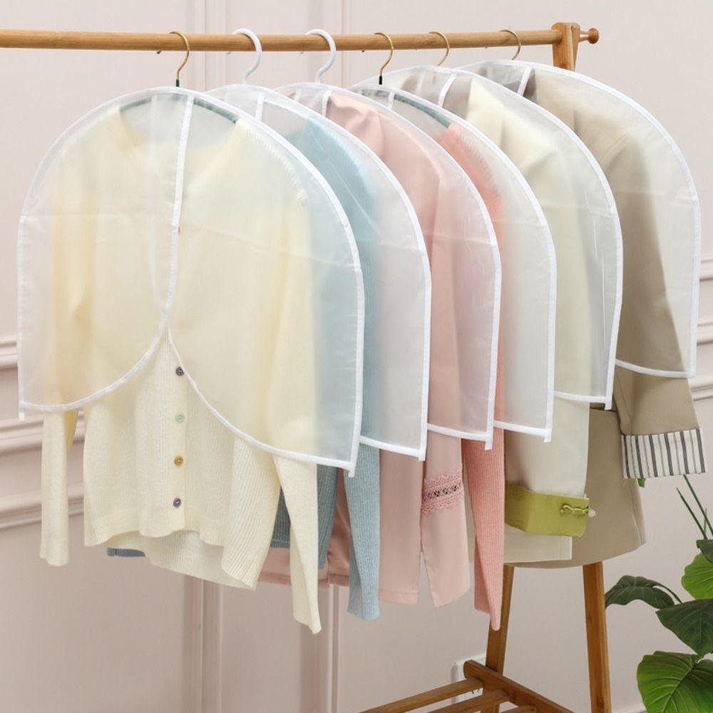 5Pcs Moistureproof Hanging Suit Cover Dustproof Garment Protectors Bedroom Storage