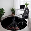 1PC RAMMSTEIN Office Round Rug Perfect for Office Non-Slip Backing, Decorative Floor Mat yy250916044
