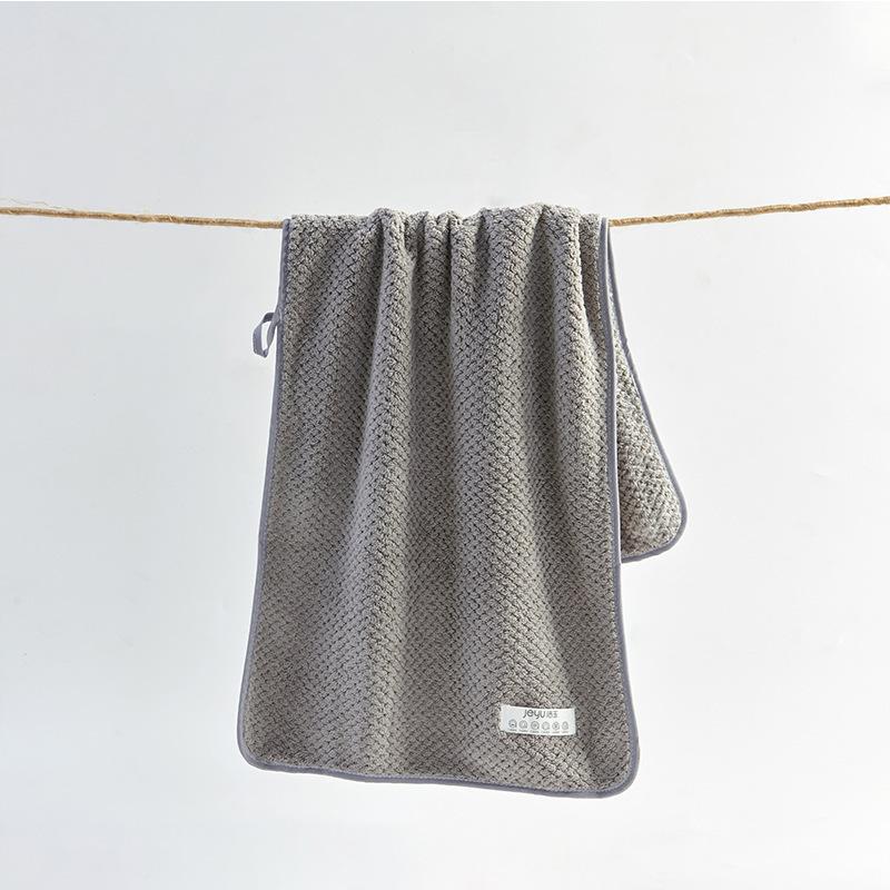 

Полотенце Coral Fluff Бытовое впитывающее воду и предотвращающее выпадение волос Полотенце для лица для взрослых Подарочное полотенце Быстросохнущее полотенце для волос 75*35cm