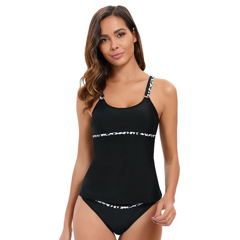 Раздельный купальник женский сексуальный без спинки танкини консервативный купальник 2XL