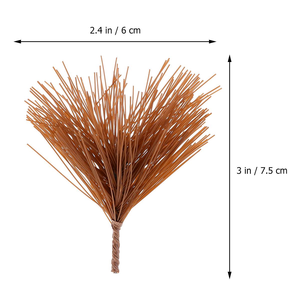 

30 pcs 1 Set Colorfast Simulation Pine Branches White Realistic Artificial Pine Needles For Christmas Wedding Party Decor Diy коричневий