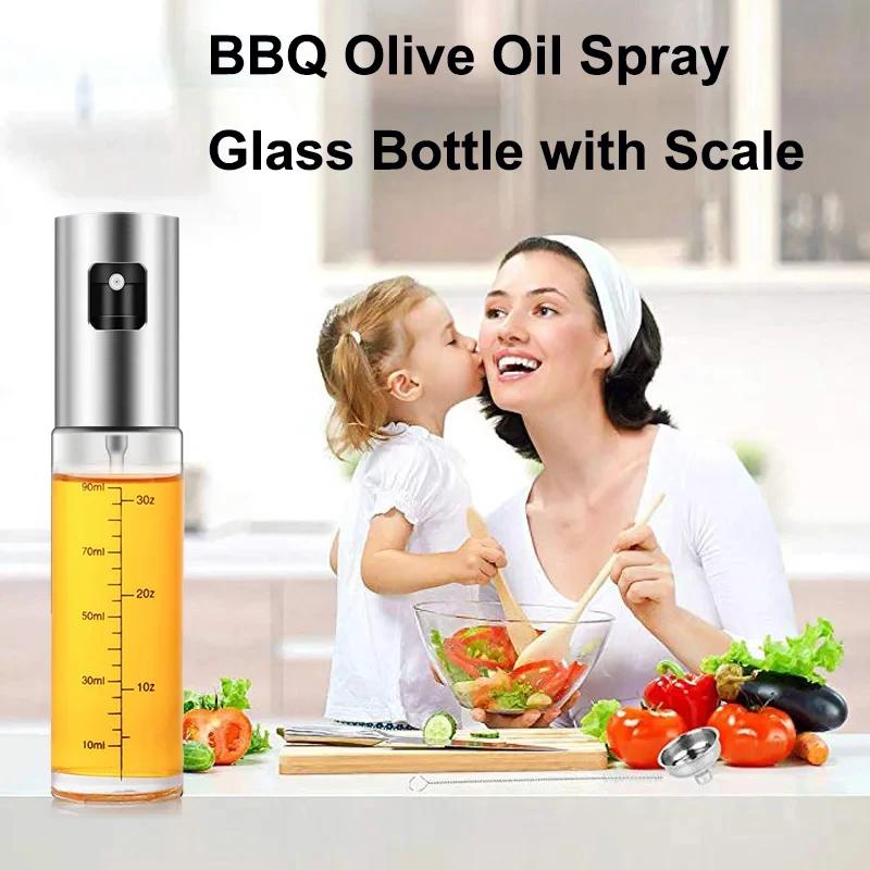 BUYYES 100ml Oil Spray Bottle Kitchen BBQ Olive Oil Dispenser Camping Baking Empty Vinegar Sauce Sprayer Container Kitchen Tool