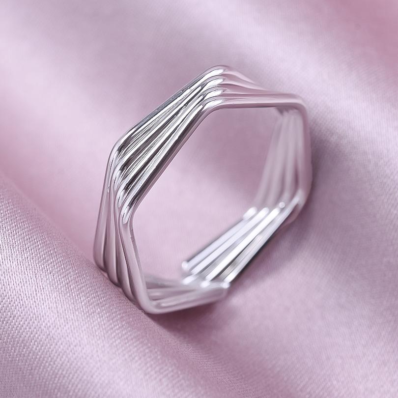 Geometria Semplice Moda Acciaio Inossidabile Anelli Aperti Per Donne Uomini Accessori Colore Argento Cuore Sole Rotondo Base Vuota Fai da Te Anillos