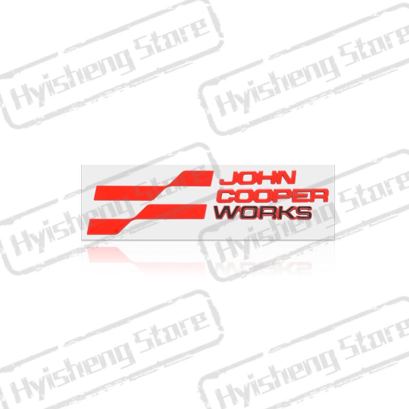 Adesivo Metallico 3D Nuovo Emblema JCW Decorazione Adesivi Posteriori per Bagagliaio Laterali per Mini Cooper ONE S Countryman Clubman R59 R60 Styling Auto