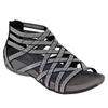 Summer Women Sandals Round Toe Hollow Wedges Sandals Casual Closed Toe Flat Rome Sandals Plus Size Leopard Sandalswer4