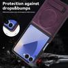 Samsung Z Flip7FE Magnetic Stand Crystal Shield Drop-proof Case