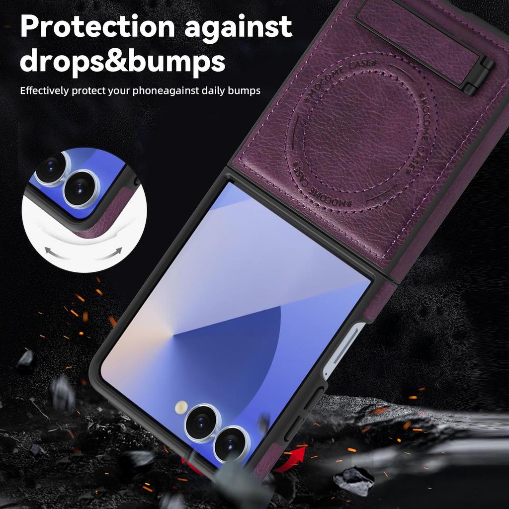 Samsung Z Flip7FE Magnetic Stand Crystal Shield Drop-proof Case