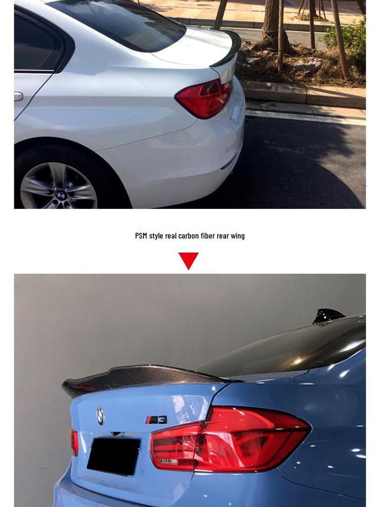 BMW 3 Series Carbon Fiber CS Style Tail Wing Spoiler (2012-2019)
