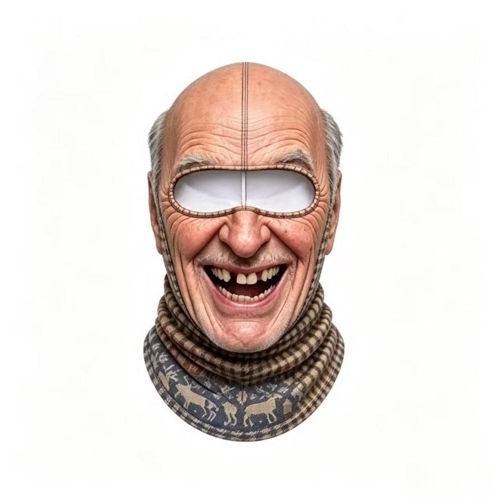 Funny Motorcycle Riding Mask Unisex Size Neck Hood Helmet Liner Funny Prank Mask Halloween