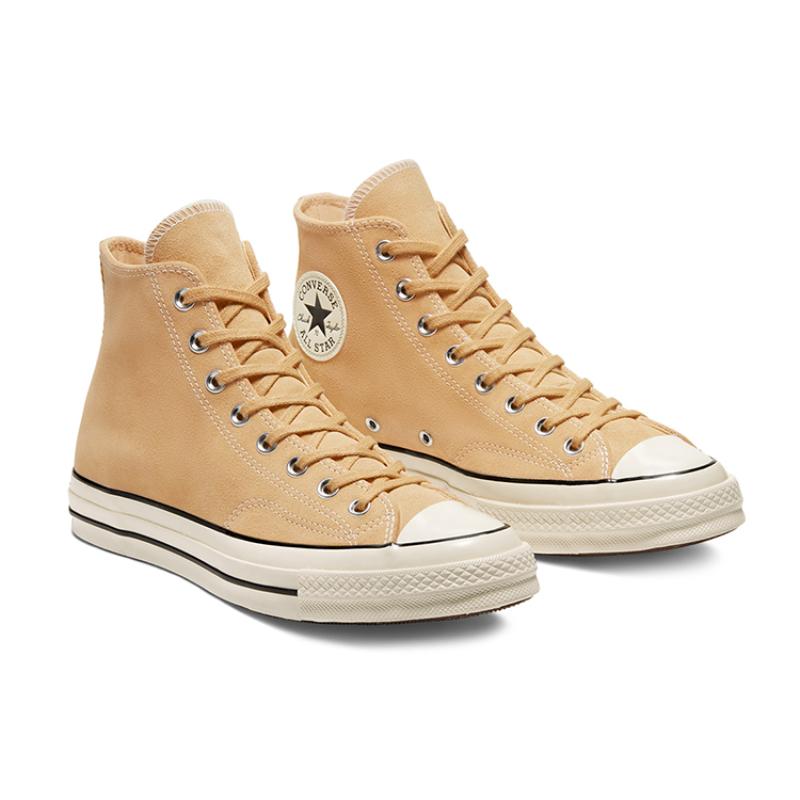 Converse 1970s Seasonal Colour Suede Comfortable High Top Espadrilles Unisex Yellow & White