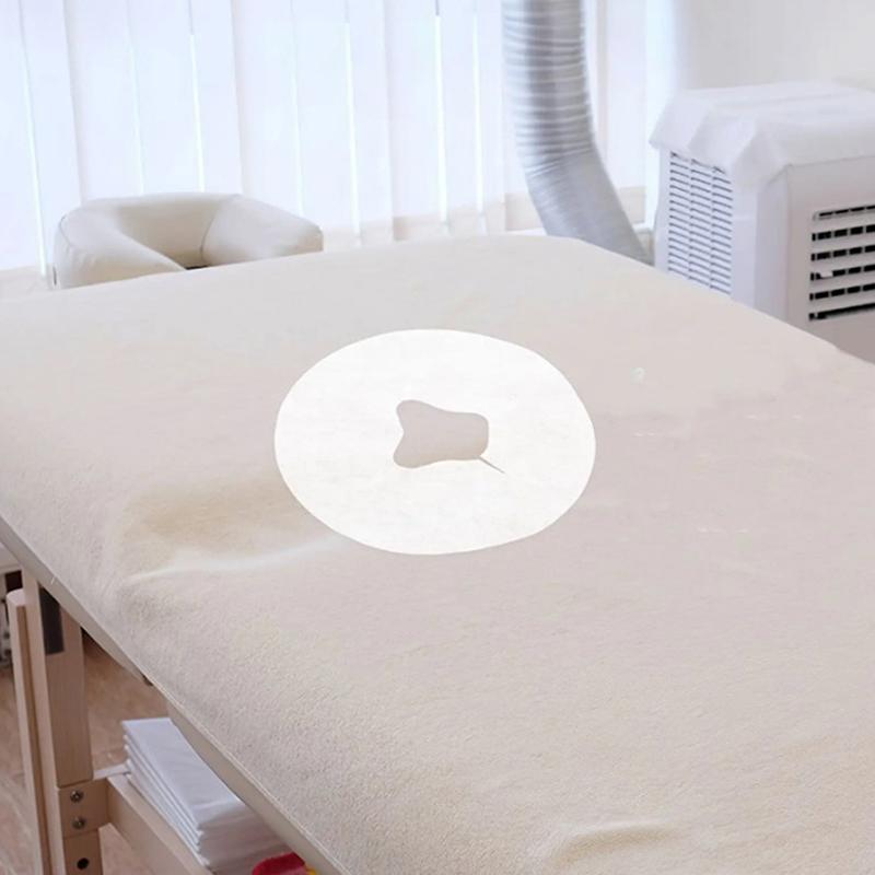 50Pcs Disposable Massage Table Sheets Headrest Pads Face Pillow Cover Cushion Cover Massage Face Cradle Table Head Rest Covers