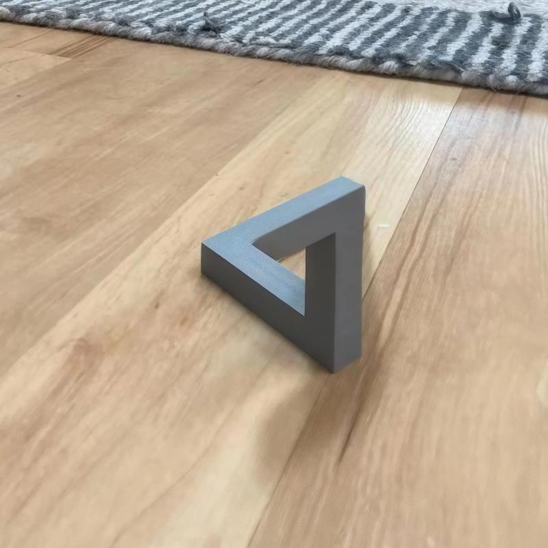 Ornement Triangle de Penrose, Design Illusion d'Optique, Décoration de Bureau Modèle Anti-Stress Figurines de Collection