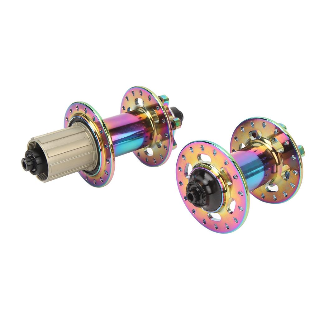 2PCS Bike Hub Aluminum Alloy 32 Holes 120 Click 6 Claw Disc Brake Hub Set with Quick Release Lever for Mountain Bike