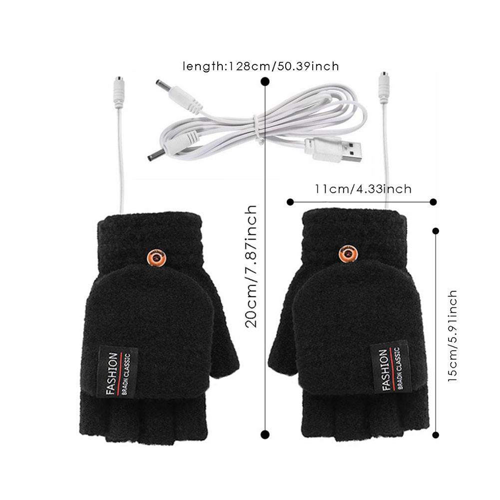 Kälteschutz Komfort Warme Handschuhe Elektrische Winterheizhandschuhe USB Wiederaufladbar Intelligente Warme Winterhandschuhe Zum Skifahren