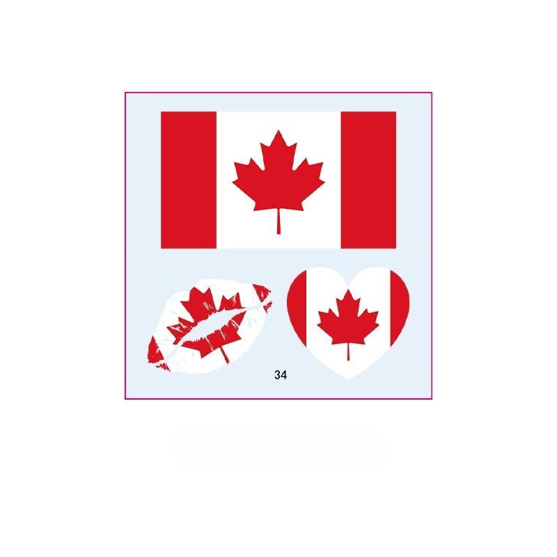 10PCS New World Cup Flag Tattoo Stickers Football Game Games Tattoo Stickers Makeup Face Stickers