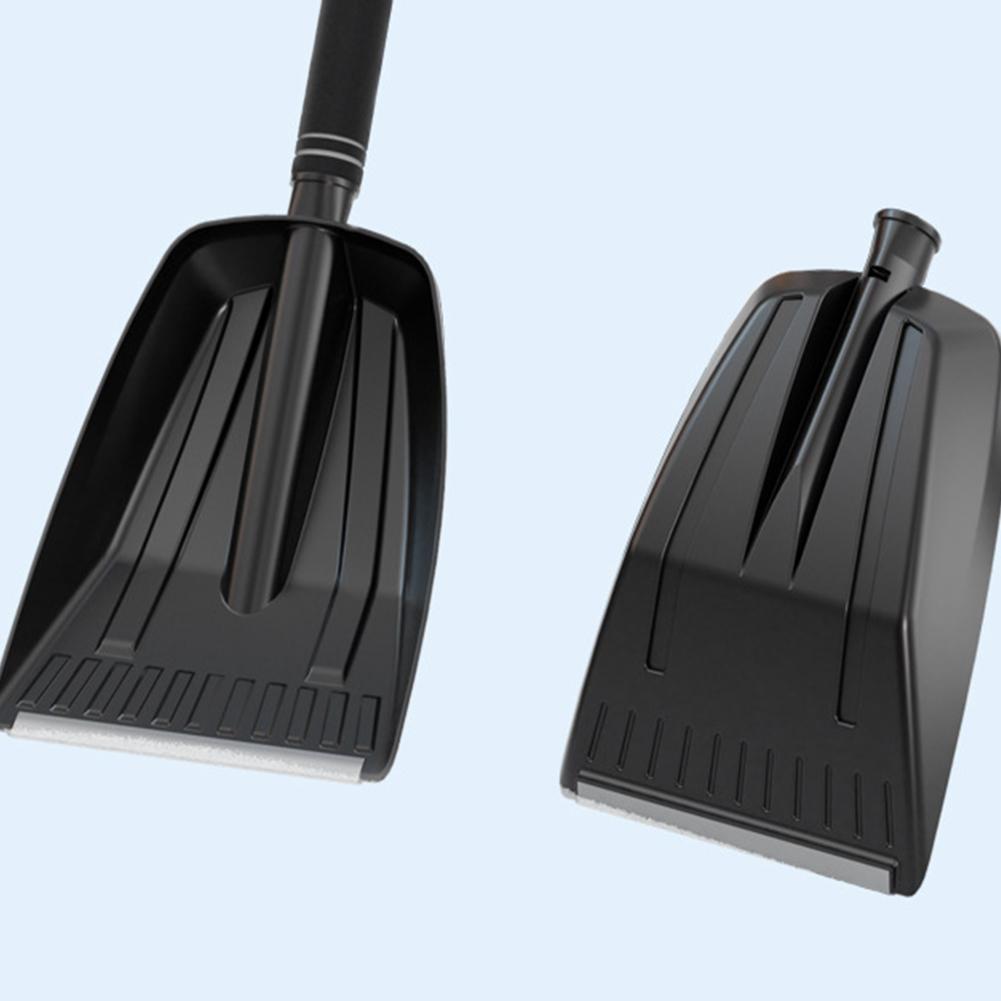Detachable Portable Snow Shovel Aluminum Alloy Snow Scraper Large Capacity Emergency Snow Shovel for Garden Car Camping Vehicle