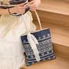 Casual canvas bag Korean lazy style underarm bag women's 2025 new denim tote bag large capacity shoulder bag
