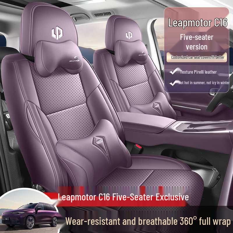 2026 Leapmotor C16 ZhiZun Edition 5-Seater Car Seat Cover with Extended Range 280 Lidar Special Cushion.