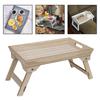 Good-Outdoor Folding Table,Wooden Lazy Dormitory Bed Laptop Small Table,Tray Camping Picnic Portable Thickened Desk Durable Whit