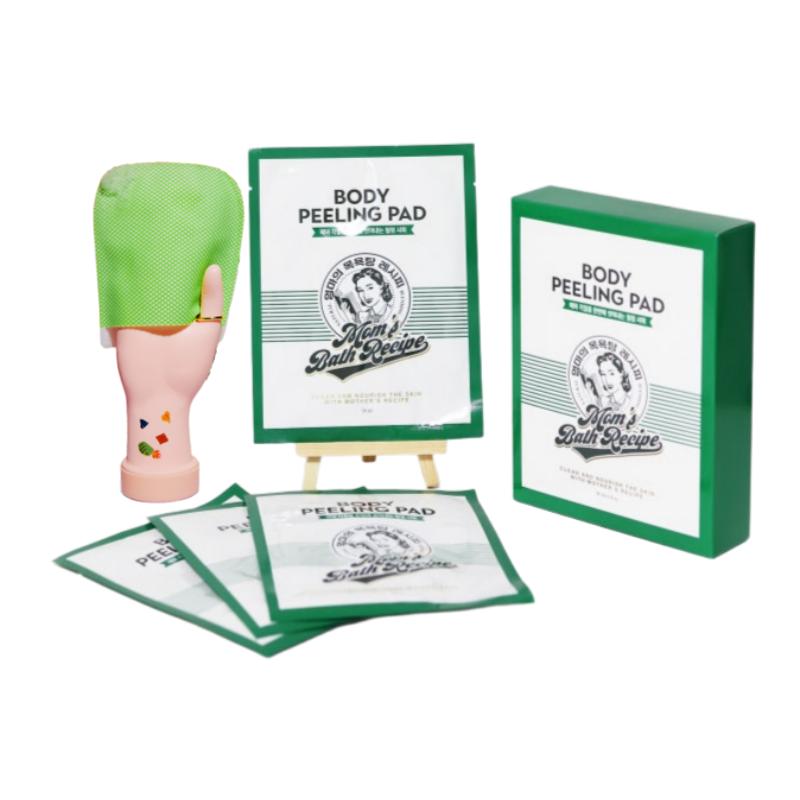 Mom s Bath Recipe Body Peeling Pad [Original - Phytoncide Scent] | Gentle Daily Exfoliating & Moisturizing Body Scrub | 30ml x 8 Pads (1 Box)