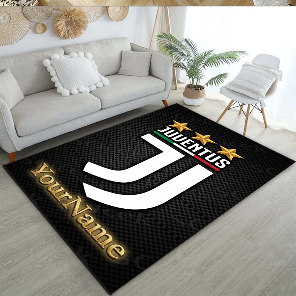 Juventus Customized Name Carpet Design for Kitchen Balcony Playrooms Entryway Anti-slip Rug Office home decor Gift for Festivals
