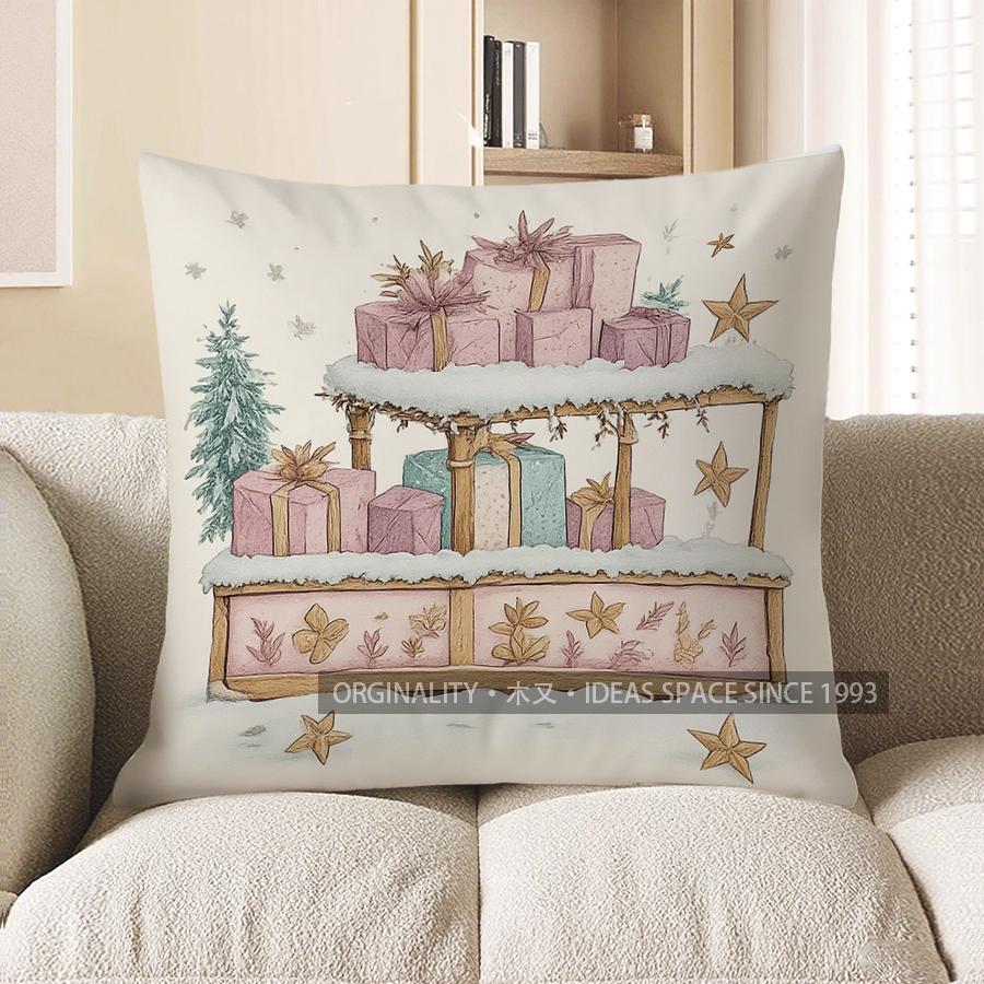 

Home Decor Enchanted Cottage Pattern Pillow For Home Pattern Cushion Cover Suitable For Sofa Bedroom Car Pillow Cover 40x40cm