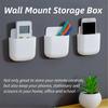 2pcs Wall-Mounted Storage Organizer for Remote Controls & Phones - Space-Saving Bedside Holder for Living Room, Storage Bins for Home Organization