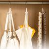 Women Camisole Hanger Wardrobe Organizer Downy Traceless Clothes Hanger Spaghetti Straps Storage Hook Rotatable Belt Bag Holder