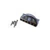 Black Six-String Headless Guitar Bridge Accessory