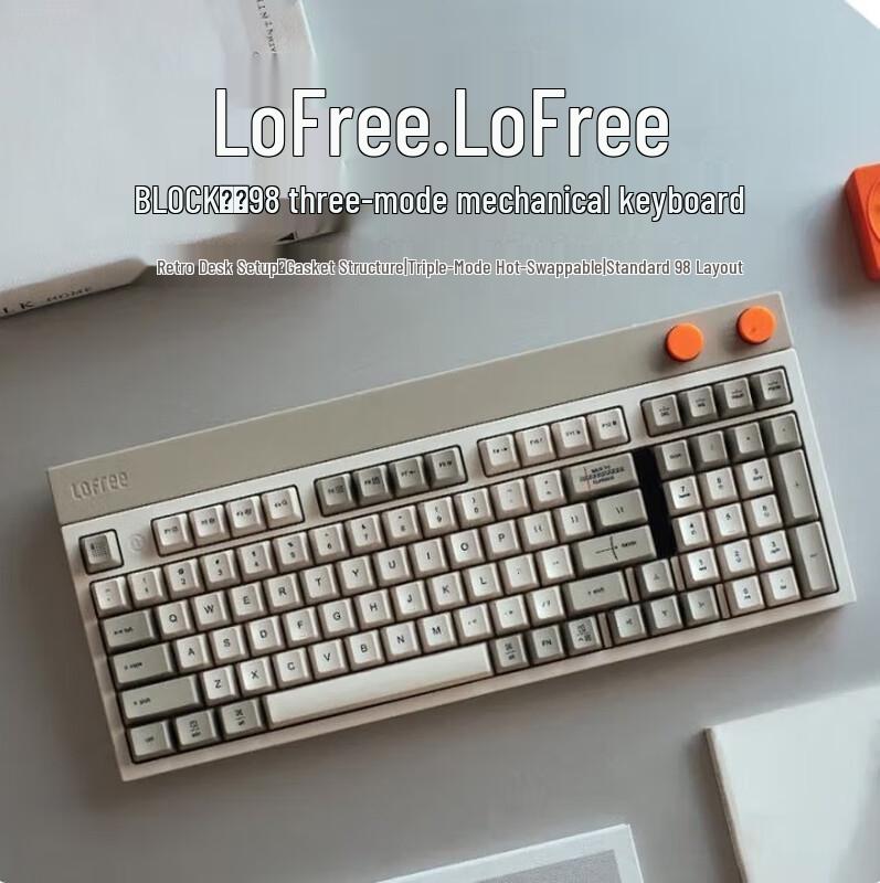 

Lofree 98-Key Tri-Mode Gasket Hot-Swappable Mechanical Keyboard