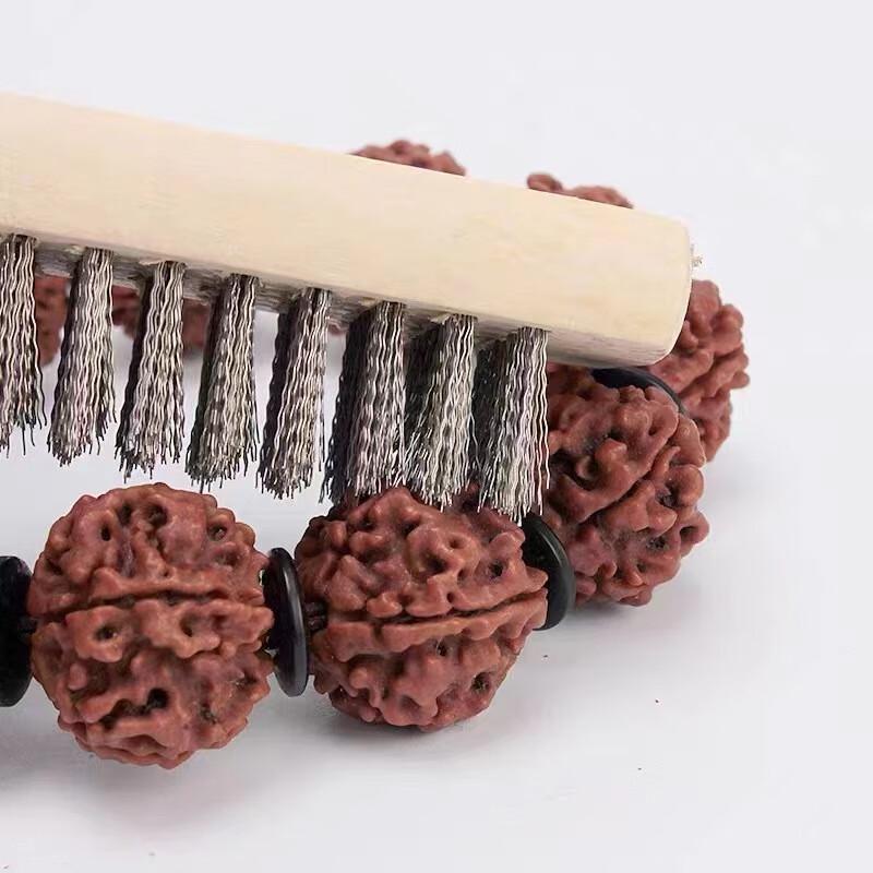 cmaos Stainless Steel Wire Brush with Wood Handle