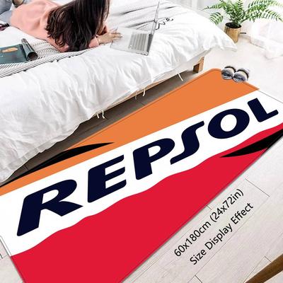 R-Repsol Retro Bathroom Mat Non-Slip Laundry Room Mat Laundry Decor Balcony Child Living Room Toilet Rug