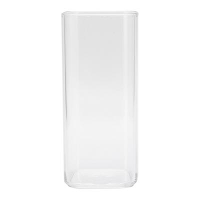 400ml Square Acrylic Cup Reusable Modern Tea Milk Juice Coffee Mug for Home Office UseTransparent