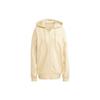 Essentials Relaxed Fit Fleece Lined Full Zip Hooded Jacket Women Sand Brown IB5112